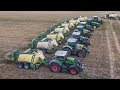 Extreme big baler team  500 hectar  day  8 tractors  8 krone bigpack 1290p