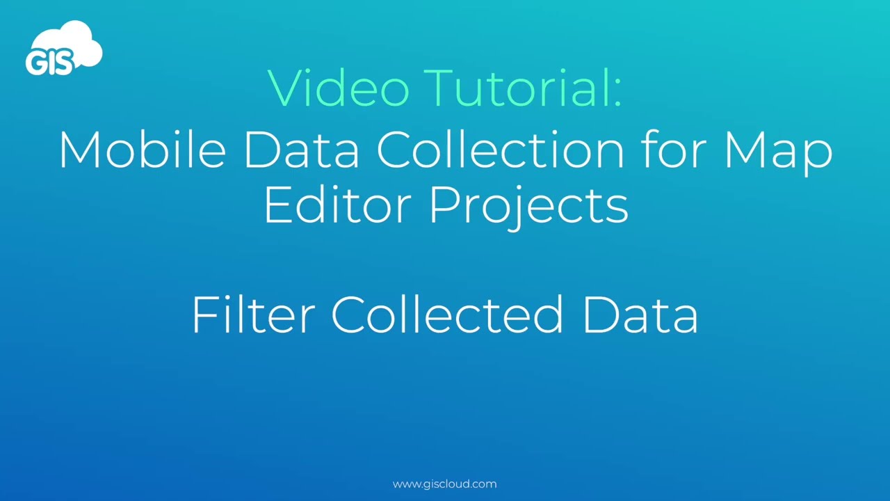 Map Editor - Filter Collected Data