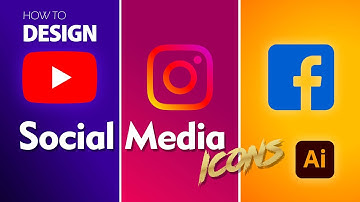 Design Social Media Icons Illustrator Urdu/Hindi