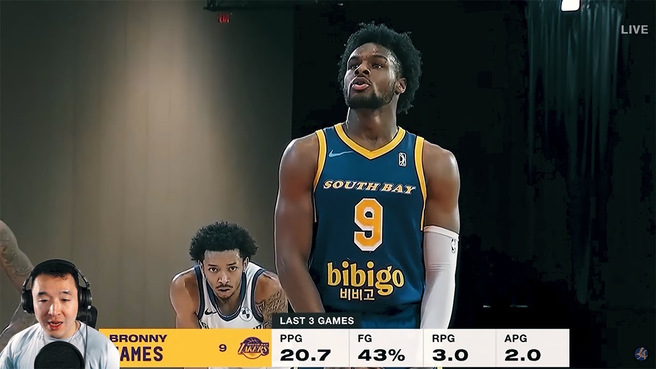 Bronny James Starting to Develop!!! Scores 16 Pts in G-League Showcase
