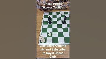 Chess Puzzle Skewer Tactics @royalchessclub4298 #shortsfeed #chess #chesspuzzle #chesstactics