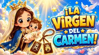 🤎 Our Lady of Mount Carmel and the Miraculous Scapular! | Animated Video for Kids | PequeFe