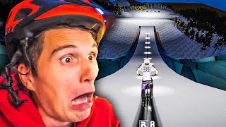 FAHRRAD SKISPRINGEN beim FAHRRAD SIMULATOR