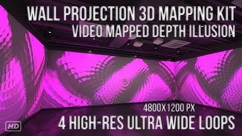 Wall Projection Mapping - 3D illusion Starter Kit (Voronoit Style) | Motion Graphics - Videohive