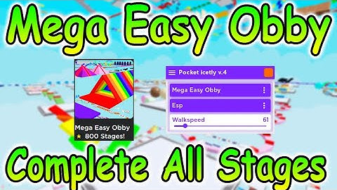 Roblox Mega Easy Obby Script - Complete All Stages GUI & More 2022