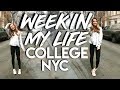 WEEK IN MY LIFE AS A NYC COLLEGE STUDENT! Midterms, Working, & Going Home!