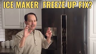 Samsung ice maker freeze up fix. French door ice maker & water dispenser. Part 1