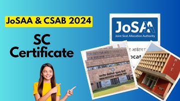 SC Certificate for JoSAA 2024. SC Certificate for CSAB 2024 #josaa2024 Scheduled Caste Reservation