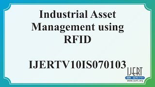 Industrial Asset Management using RFID