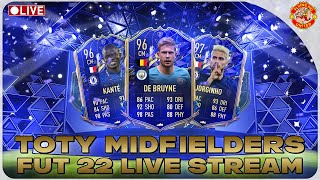 TOTY PACK OPENING 🔴 LIVE FUT FIFA 22 FUT MIDFIELDERS Ep 67