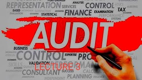 AUDITING LEC11 B.COM, SEM6 AND UGC NET