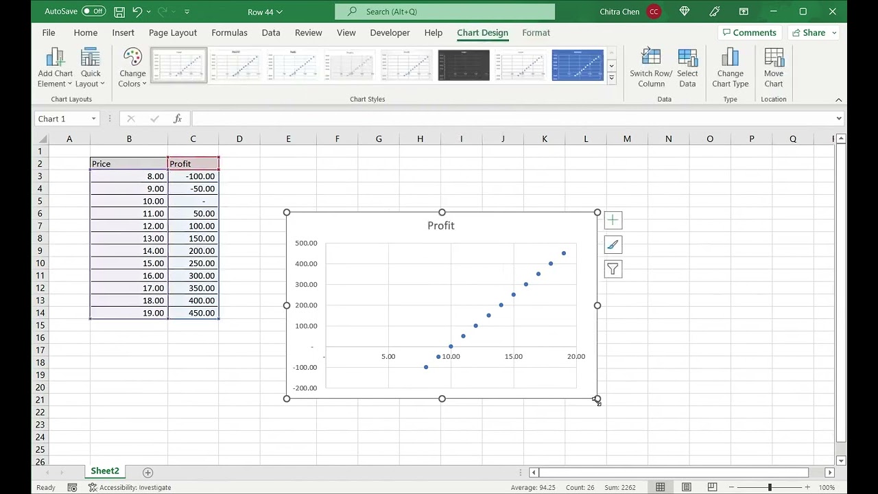 How to graph functions in Excel