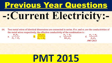 Two metal wires of identical dimensions are connected in series. If σ1 and σ2 are the