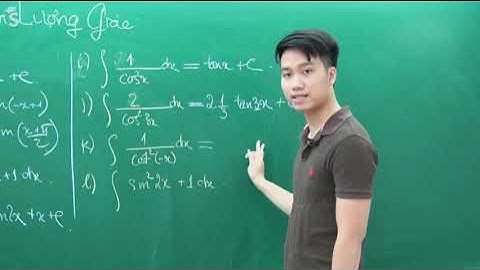 Nguyên hàm lượng giác - thầy Nguyễn Quốc Chí |Toán12