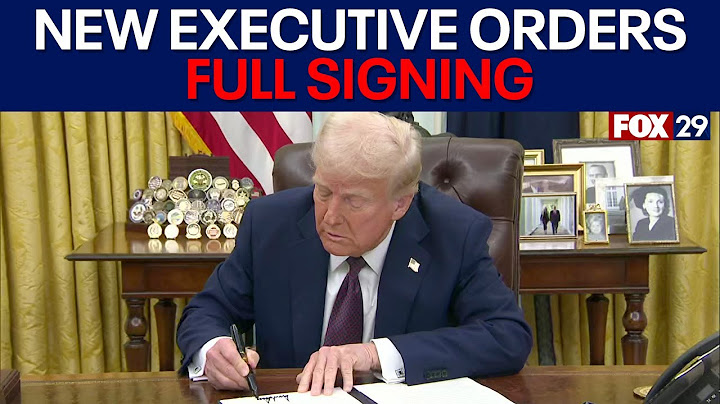 President Trump signs more executive orders