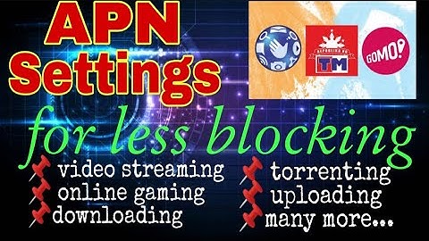 Apn Settings for Less Blocking Globe 2021
