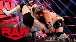 There is no escape for mark sterling & mitchell lyons when they go up
against the combined 590 pounds of raw tag team champions viking
raiders. #raw ...