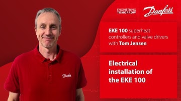 Electrical installation of the EKE 100 superheat controllers and valve drivers