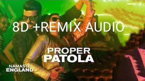 PROPER PATOLA REXIX NON COPYRIGHTED MUSIC  8D VERSION AUDIO