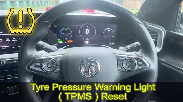 2023 VAUXHALL MOKKA tyre pressure warning reset