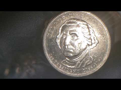 2007 D US GEORGE WASHINGTON DOLLAR COIN NEW DISCOVERY DOUBLING ON EDGE LETTERING ON RIM MINT ERROR