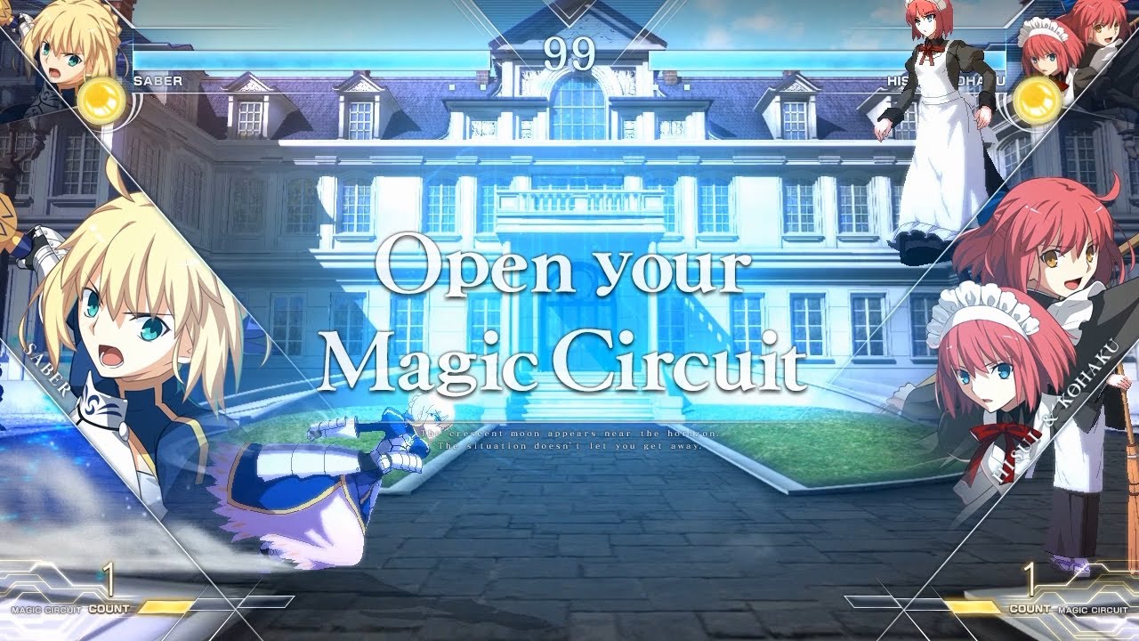 MELTY BLOOD: TYPE LUMINA「セイバーvs翡翠＆琥珀」ゲームプレイ動画➁