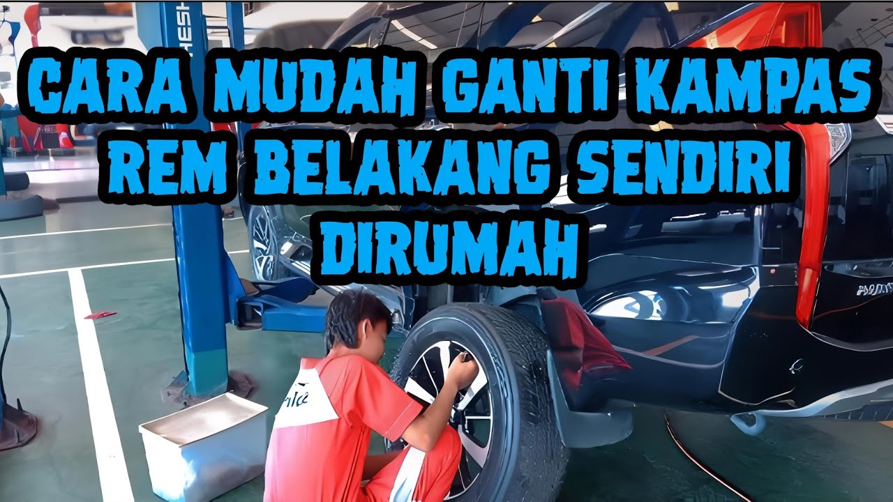 cara mudah penggantian kampas rem belakang All new Pajero sport