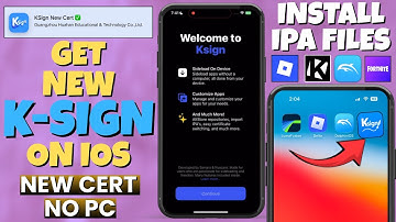 [LATEST] New KSign iOS Guide | Install Unlimited IPA File | New Certificate, No PC, No Revokes