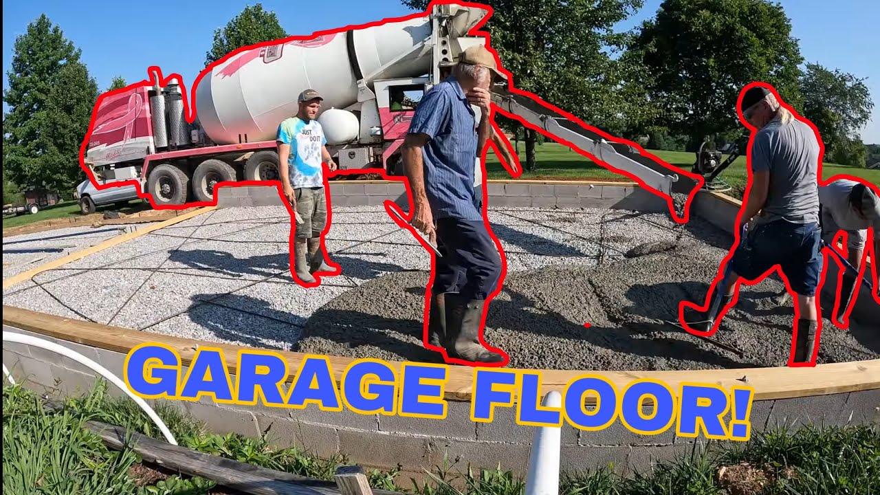 POURING CONCRETE 20x30 GARAGE PAD! (Part 2) YouTube