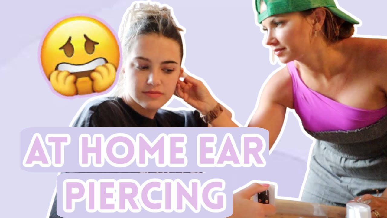 IT WORKED! at home ear piercing | Alyssa & Dallin