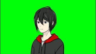Green screen anime berjalan   backsound