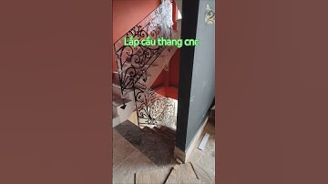 Cầu thang sắt cnc #cauthangsatcnc #cauthangcnc #maucauthangcncdep cầu thang cnc