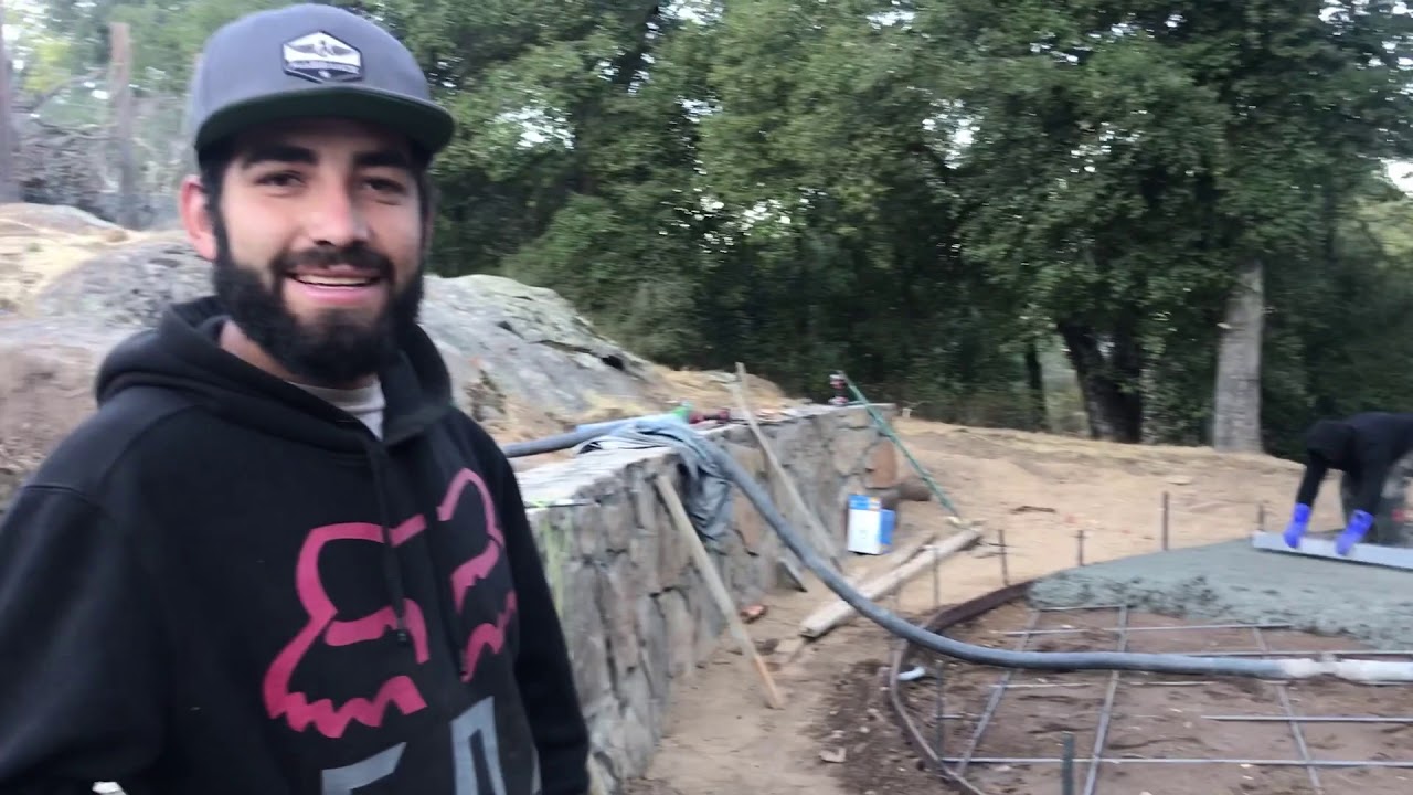 Concrete Pouring Day for Yurt Foundation YouTube