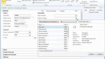 Dynamics AX 2012 - Projects