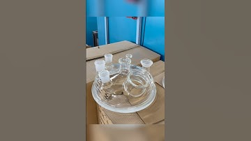 🔥Glass reactor lid fabrication by firing🔥 #chemical #science #lab #equipment #experiment