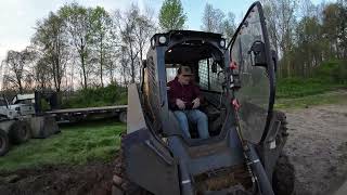 332G John Deere, and the 863 Bobcat working hard! Telling it like it really is out here!