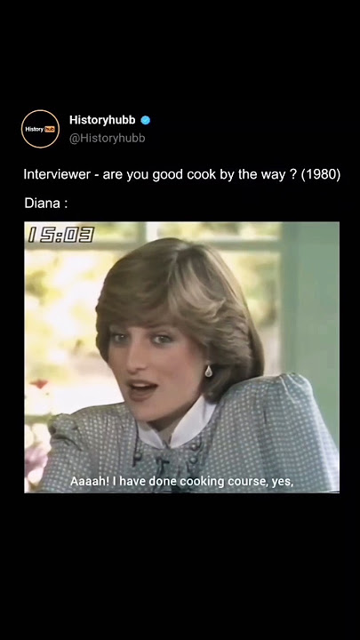 Princess Diana's cooking skills 😋 #diana #princessdiana #fypシ゚viral #shorts #explore #royalfamily
