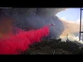 Holy Fire air drops around Santiago Peak