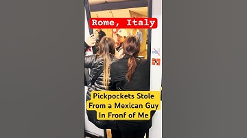 ⛔️She Stole From Him Just In Front of Me #pickpockets #PickpocketsRome #Borseggiatori #termini