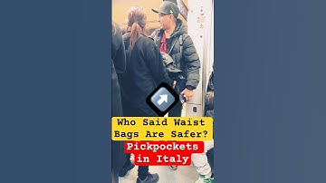 🔴Who Said Waist Bags Are Safer⁉️ #pickpockets #PickpocketsRome #Borseggiatori #termini #Carterista