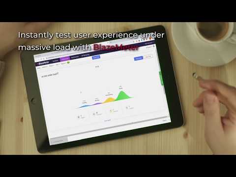 Instantly test user experience under massive load with BlazeMeter
