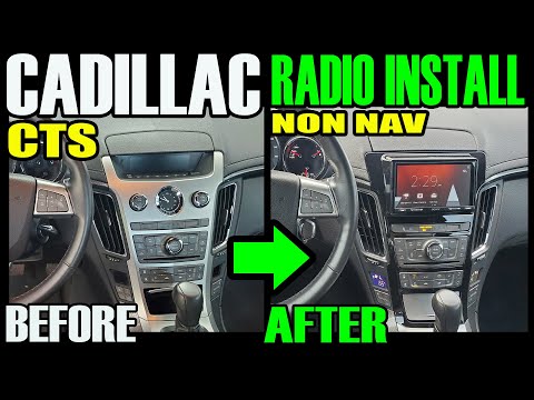 CADILLAC CTS NON NAV - SONY DOUBLE DIN RADIO INSTALL USING METRA PARTS