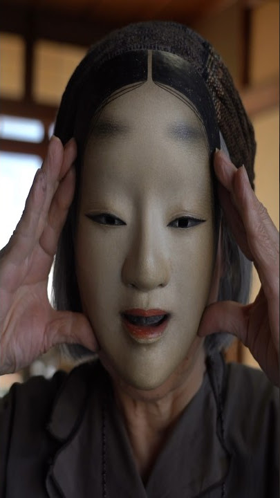 Process of making traditional Japanese masks.Craftsmen who have been making masks for 40 years.