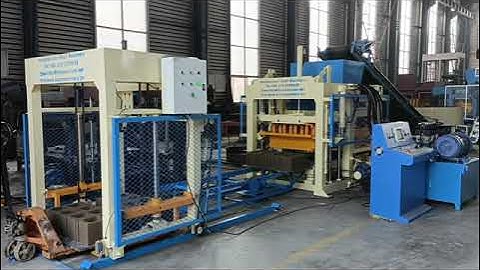 QTJ4-18  Concrete cement hollow blocks and solid bricks making machine production line Egypt