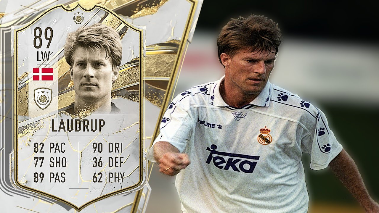 4 CARDS MICHAEL & BRIAN LAUDRUP RARE 1991