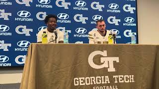 Jol Tv Georgia Tech Qb Haynes King And Lb E.j. Lightsey Talk About The Loss To Uga In The Benz