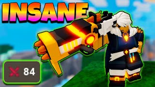 I tried THE MOST BROKEN WEAPON for the first time  Roblox Bedwars