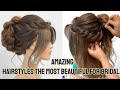 Ideas To Wedding Hairstyles high bun wth twists, curls + loose waves.