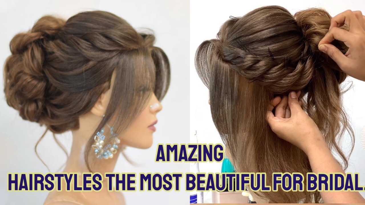 Hairstyles for Short Hair : Beautiful wedding Hairstyles - YouTube