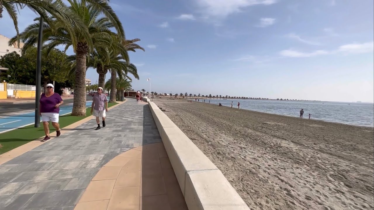 Un paseo por la playa de Villananitos en Lo Pagán. Mar Menor San Pedro